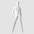 KF-06 Fashion glossy white color mannequin female full body for clothes