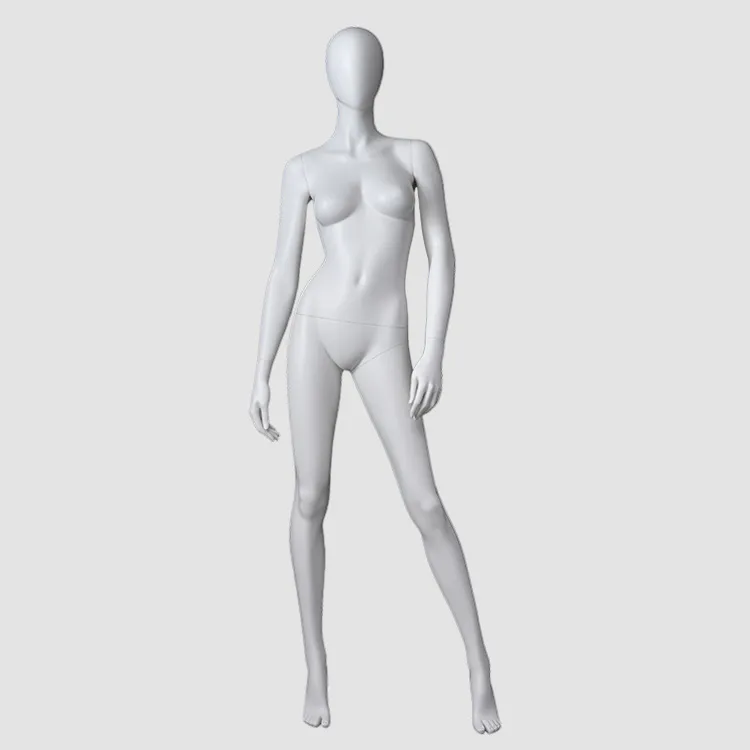 F-2204-AH Matte white color fashion female standing mannequin