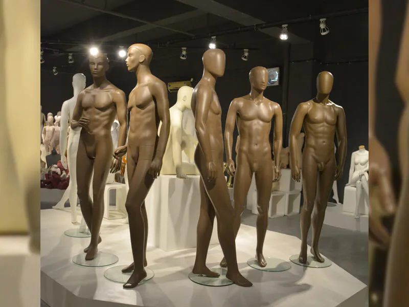 Brown color muscle male mannequin