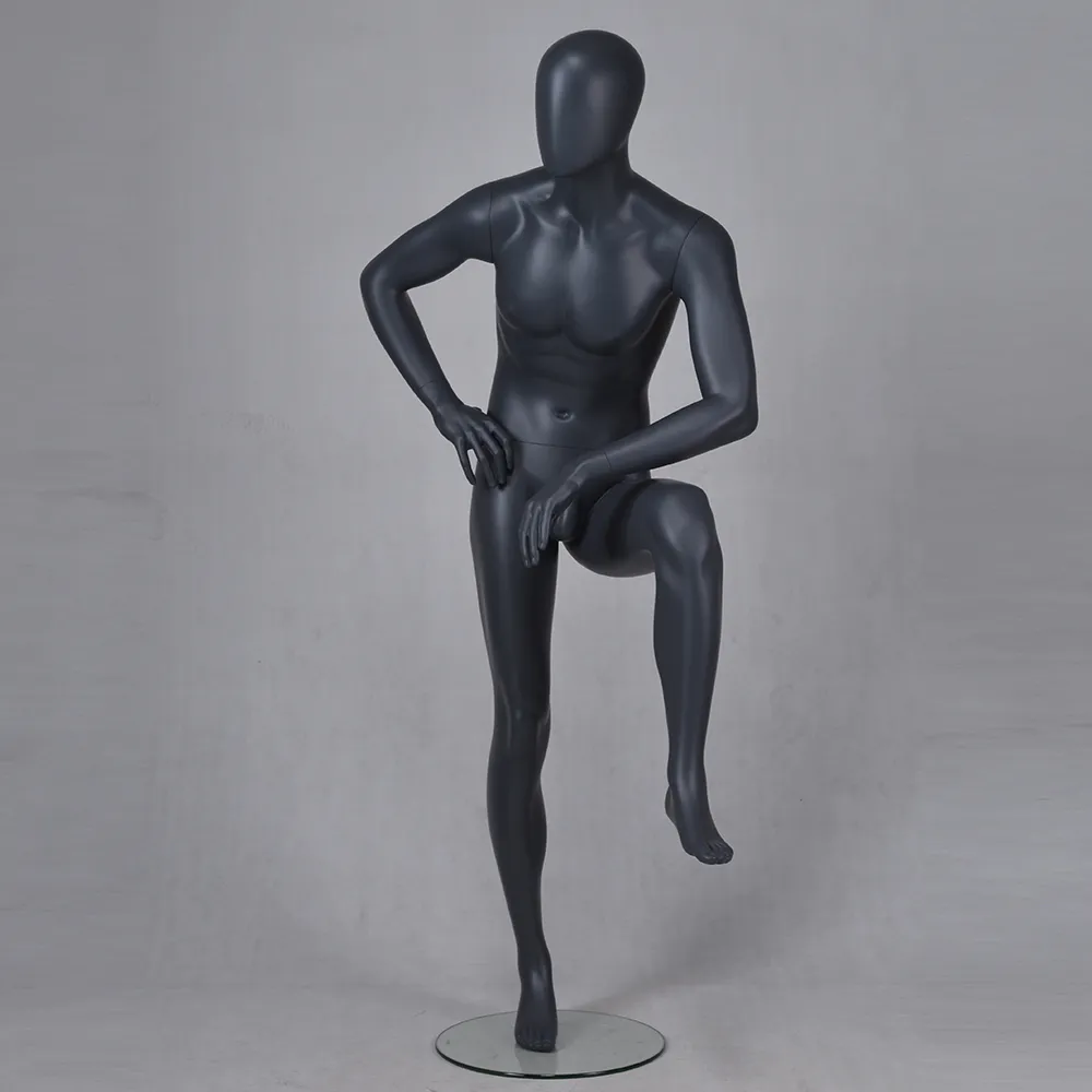 IAN-7 Standing full body high fashion mannequins male with bald head