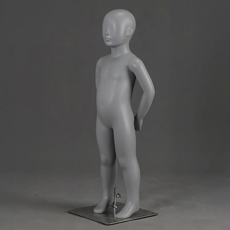 PRM-2 Wholsale fiberglass mannequin abstract grey color child mannequins