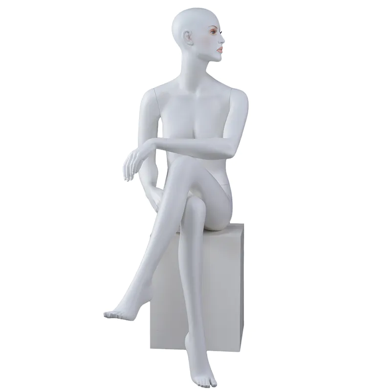 Dior-6 Wholesale Euro fashion female sitting posing mannequin for window display