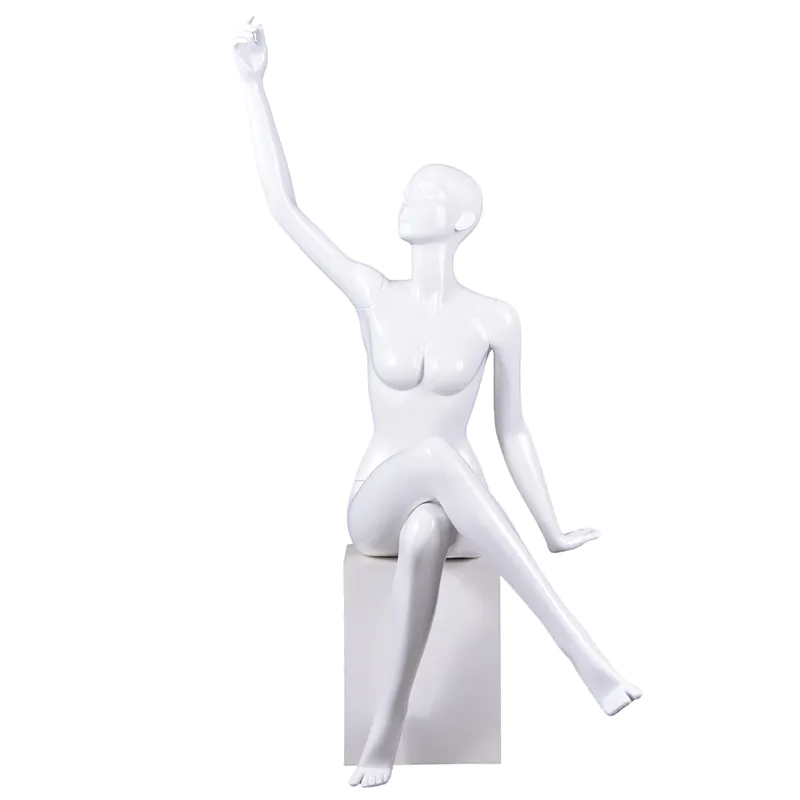 RNF-5 Sitting female realistic mannequins used female underwear dummy