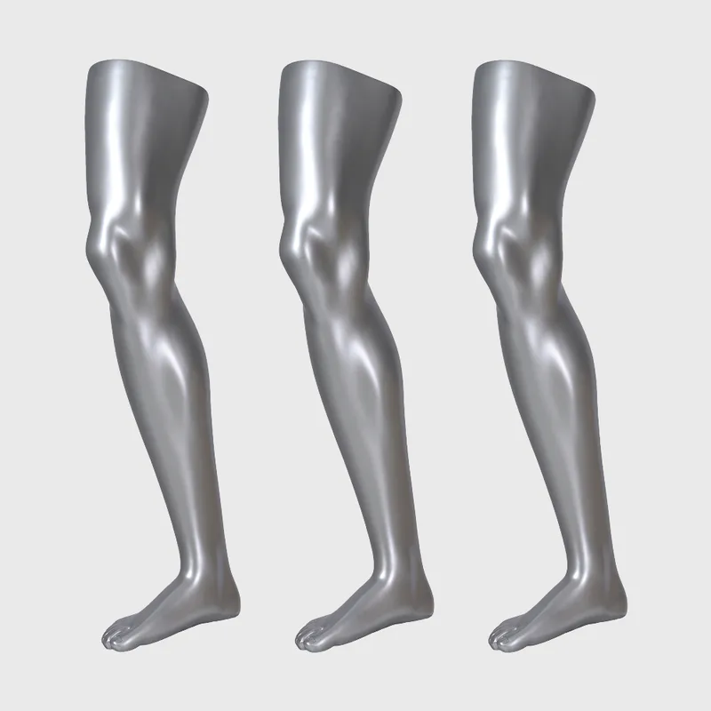 Sliver male sock mannequin sports long sock mannequin for sale