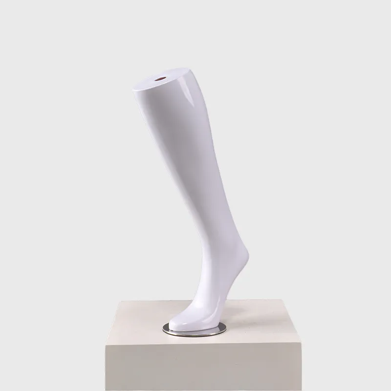 Female glossy white mannequin head