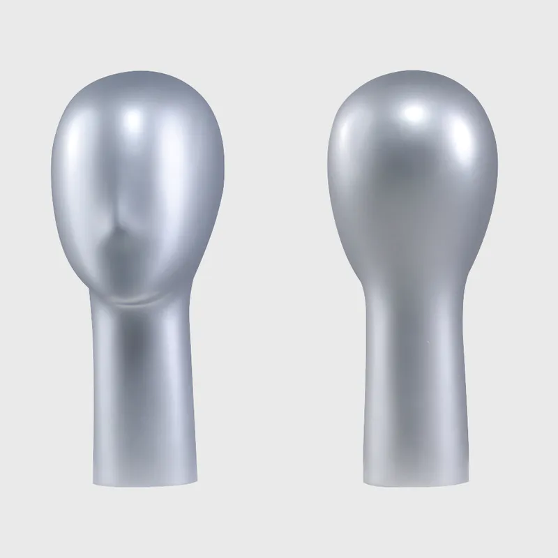 Sliver color mannequin head female display head mannequin