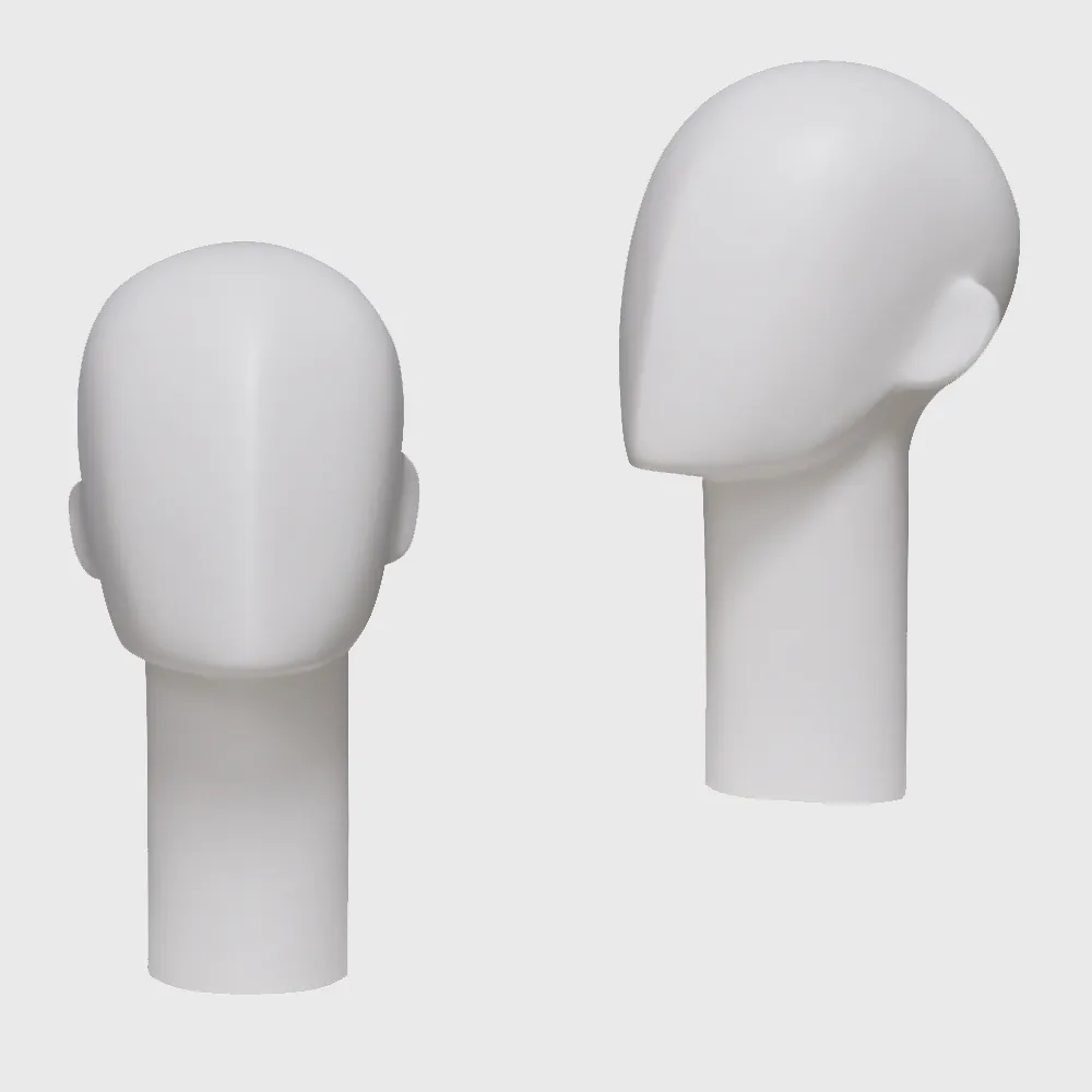 Female manikin head white female mannequin head