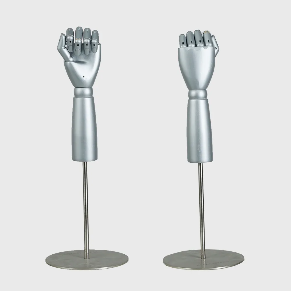 Factory price wooden manikin hands flexible glove display hands for sale