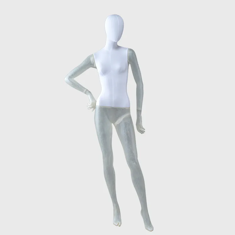 Wholesale faceless mannequin egg head female plastic mannequin
