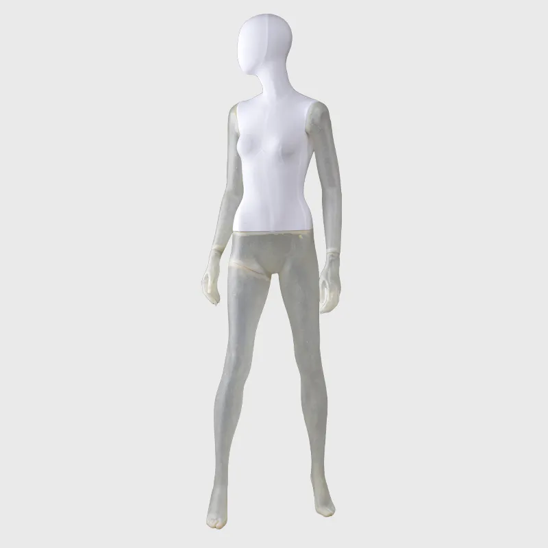 White mannequins female egg face mannequins for sale