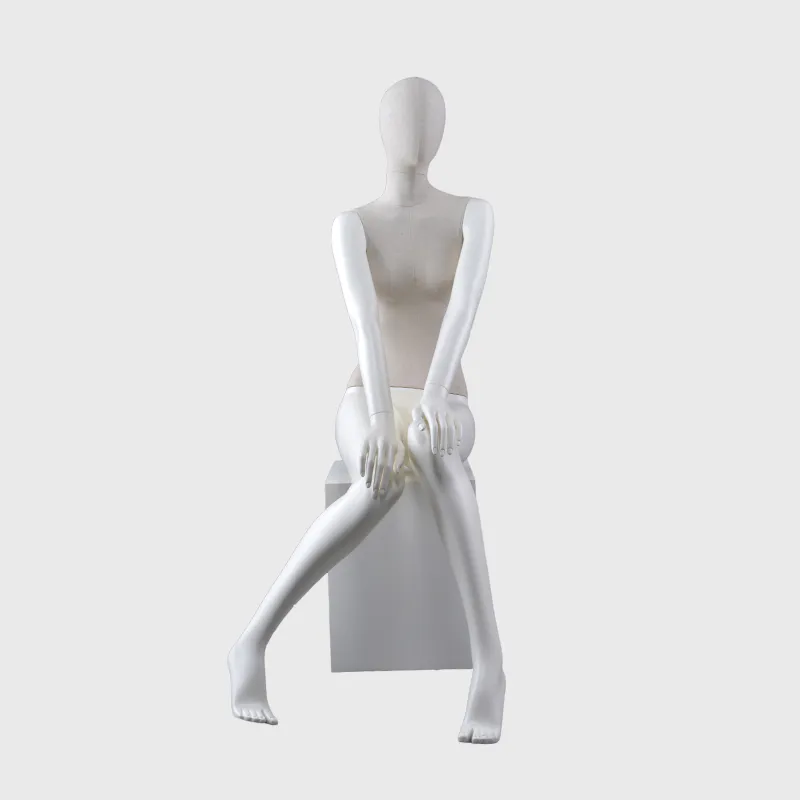 Realistic life size nude female mannequin full body