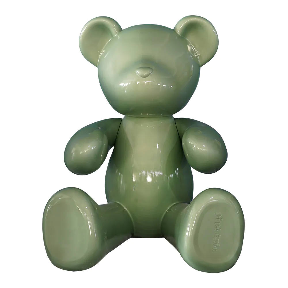 Wholesale dida big bear shopping mall display props fiberglass custom animal sculpture With Good Price-Art Wing