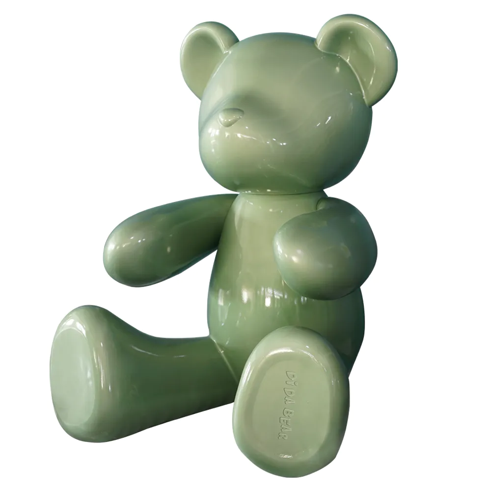 Wholesale dida big bear shopping mall display props fiberglass custom animal sculpture With Good Price-Art Wing