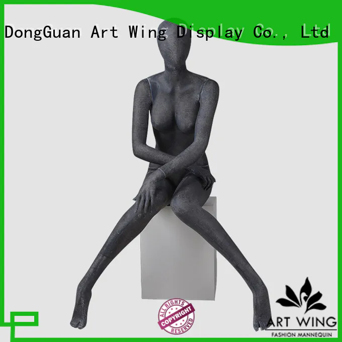 Art Wing ladies black female mannequin factory for modelling