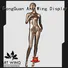 elegant antique female mannequin golden design for modelling