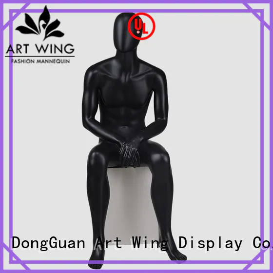 YB-4 Fashion black sitting male mannequins window mannequin