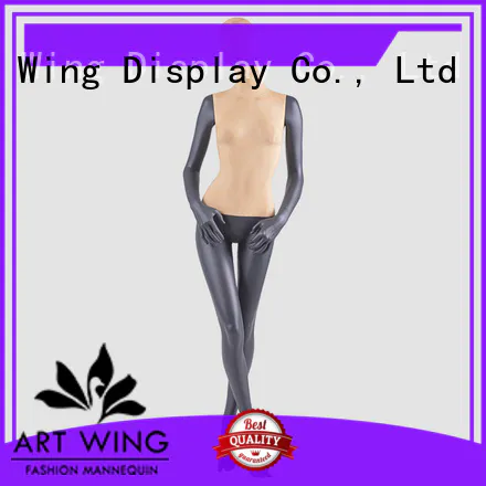 F-2202 Full body slim lady female black mannequins for clothes display